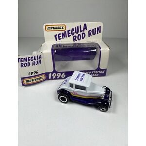 Vintage Matchbox 1996 Limited Edition TEMECULA ROD RUN Model A Ford 5000k Made
